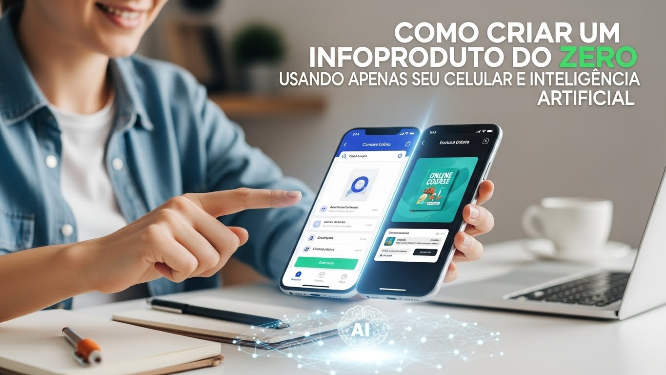 Como Criar um Infoproduto do Zero Usando Apenas o Celular e Inteligência Artificial
