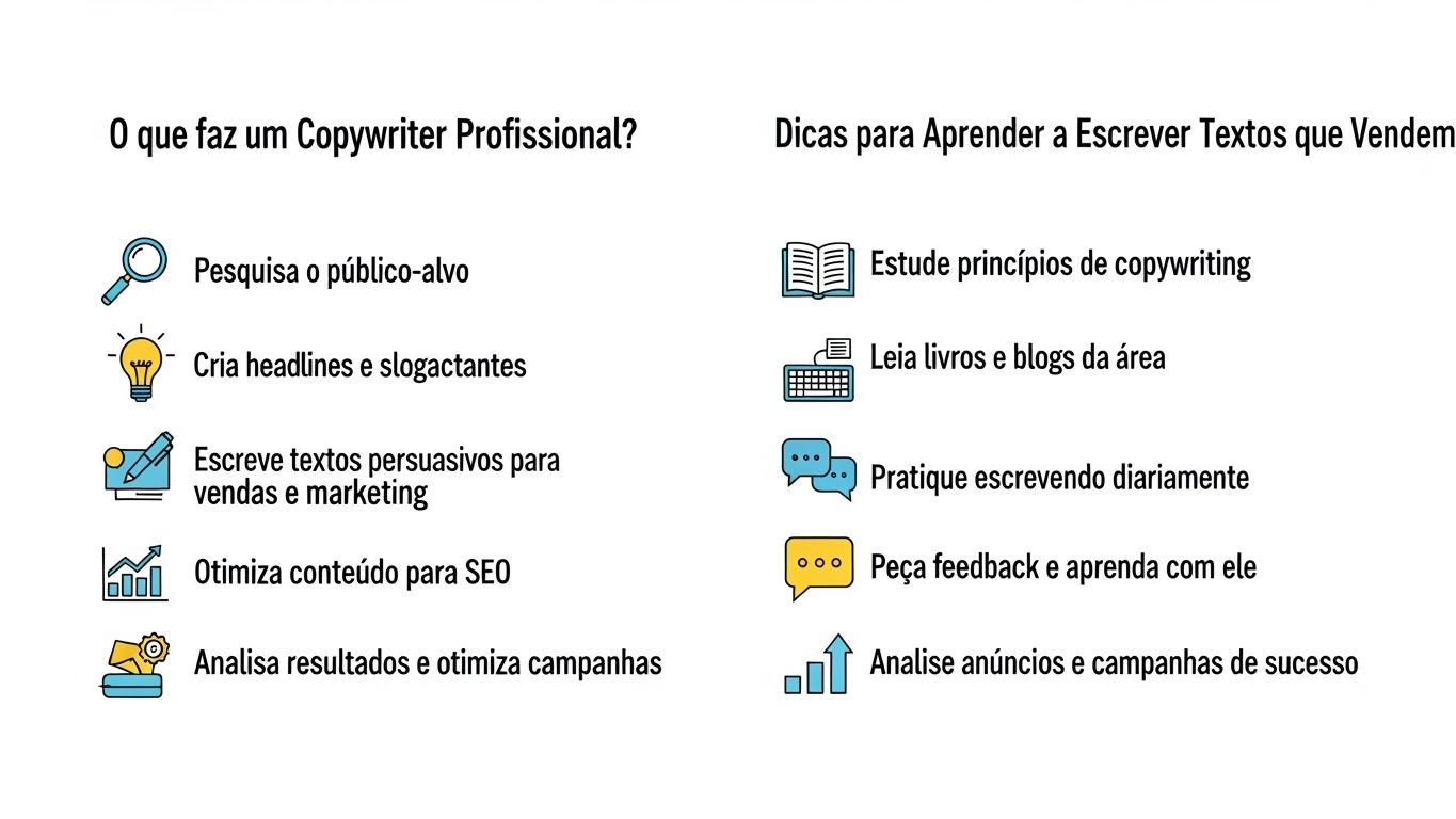 O que faz um Copywriter Profissional e Dicas para Aprender a Escrever Textos que Vendem
