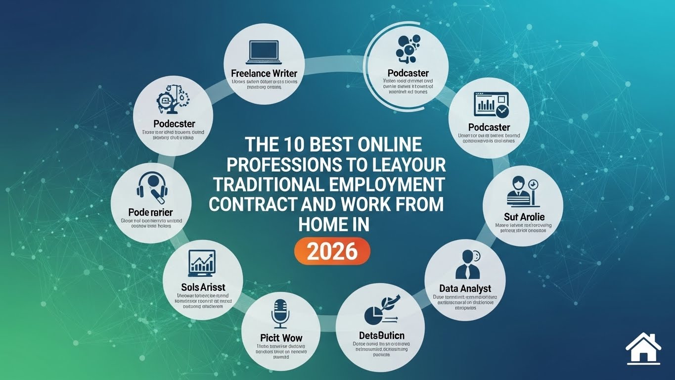 As 10 Melhores Profissões Online para Sair da CLT e Trabalhar em Casa em 2026
