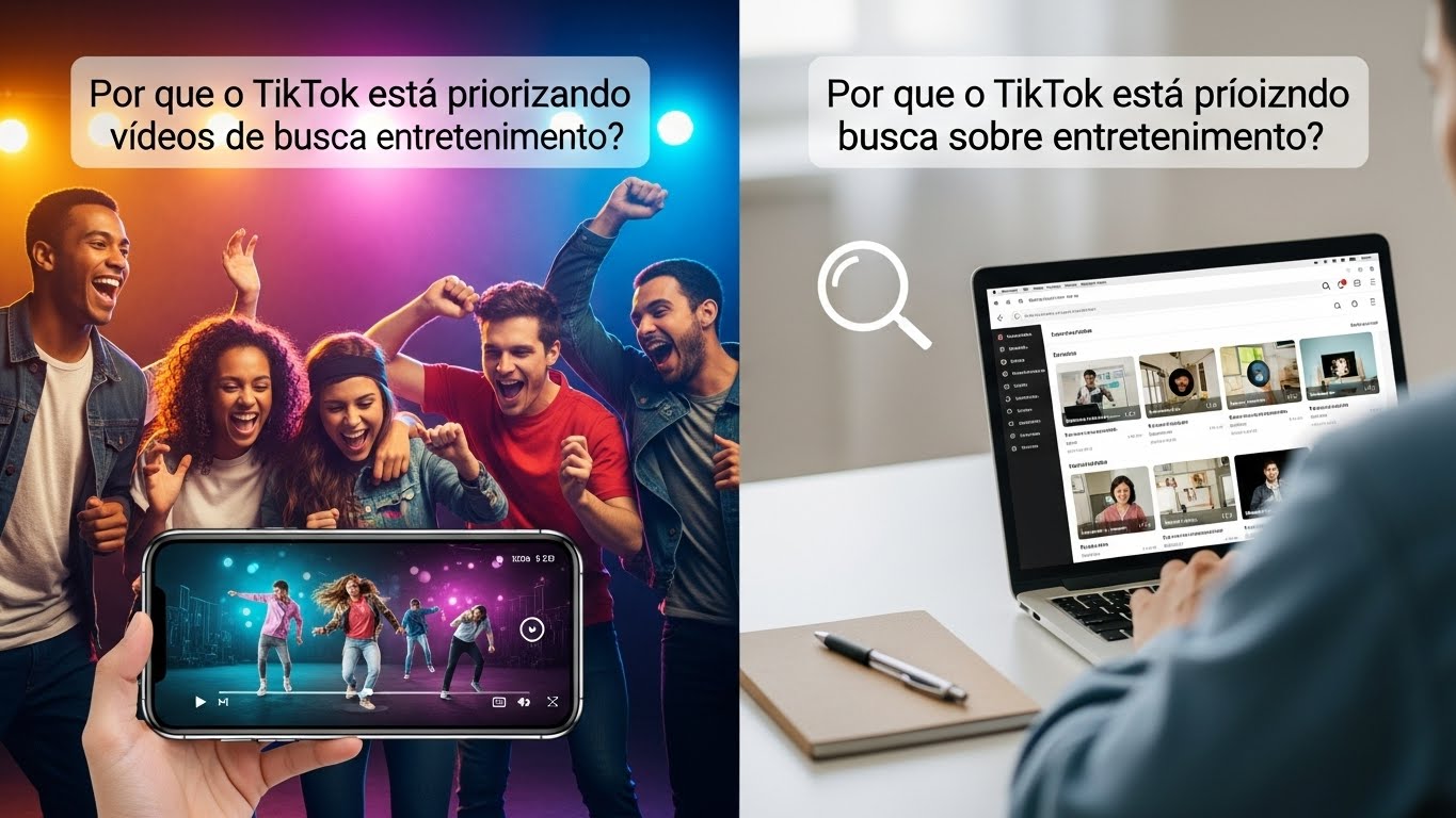 Por Que o TikTok Está Dando Prioridade a Vídeos de Busca em Vez de Entretenimento?