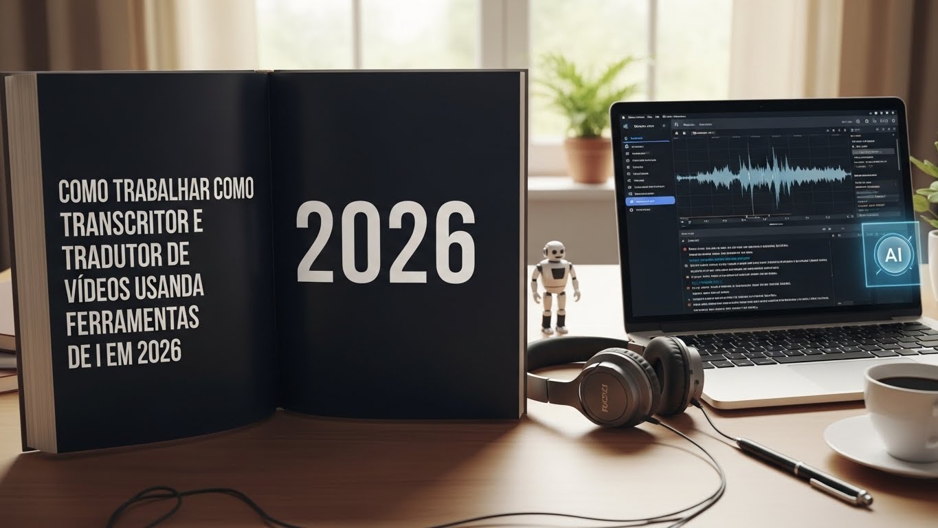 Como Trabalhar como Transcritor e Tradutor de Vídeos Usando Ferramentas de IA em 2026