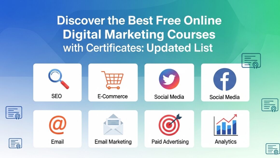 Descubra o Melhor Curso de Marketing Digital Online Grátis com Certificado: Lista Atualizada