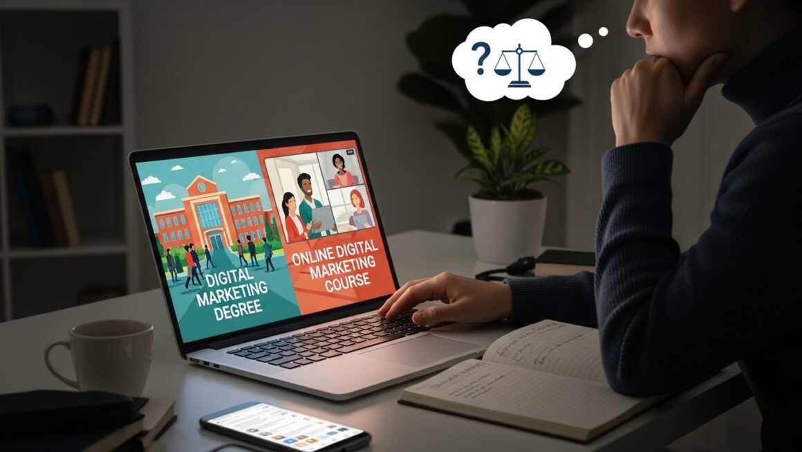 Faculdade de Marketing Digital: Vale a Pena ou é Melhor Optar por um Curso Online?