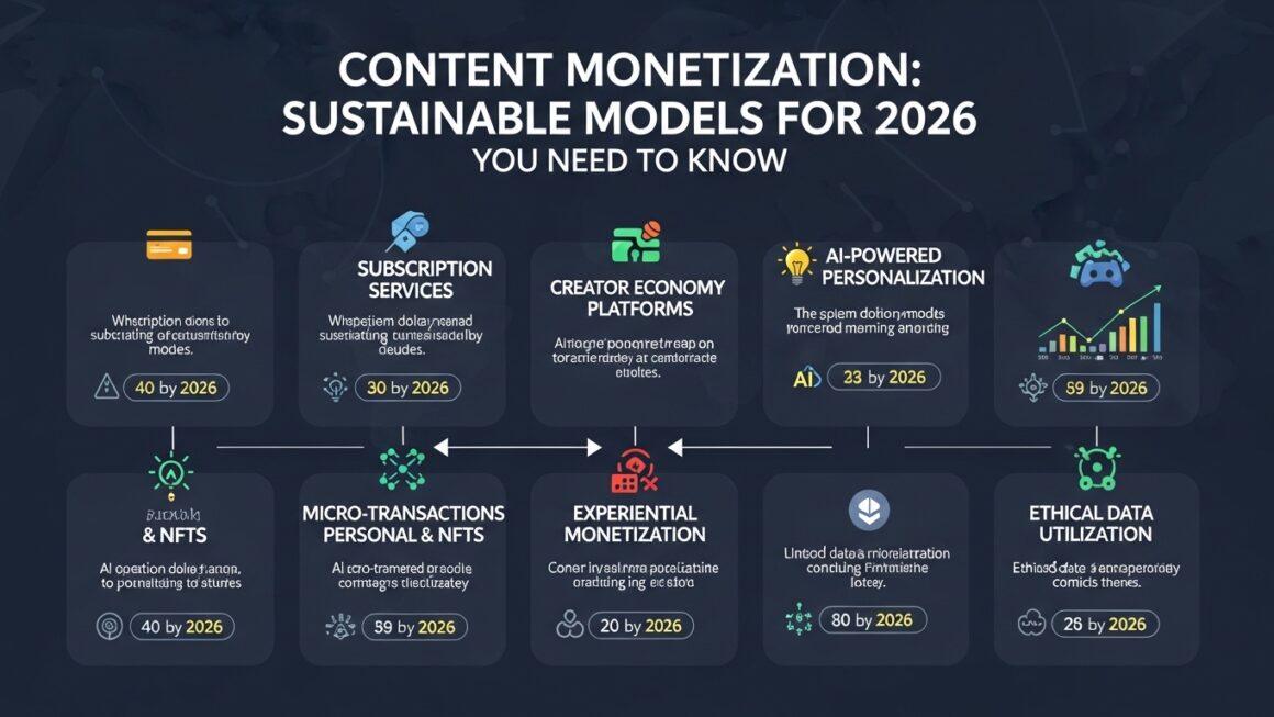 Monetização de Conteúdo: Modelos Sustentáveis para 2026 que Você Precisa Conhecer
