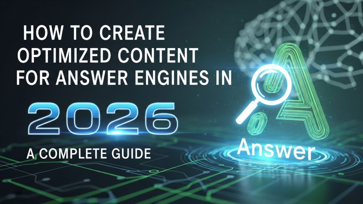 Como Criar Conteúdos Otimizados para Answer Engines em 2026: Um Guia Completo