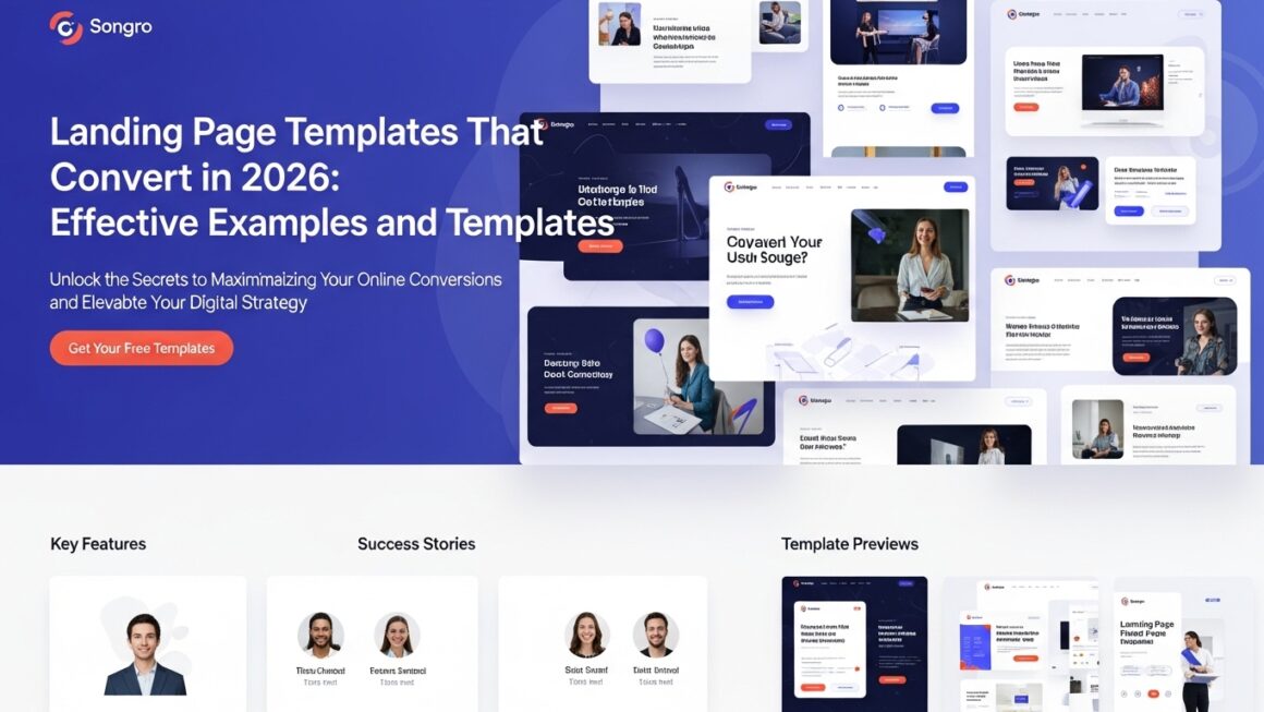 Modelos de Landing Pages que Convertem em 2026: Exemplos e Templates Eficazes