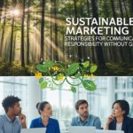 Imagem dividida mostrando uma floresta iluminada pelo sol na parte superior e um grupo diversificado de pessoas discutindo em uma reunião na parte inferior.