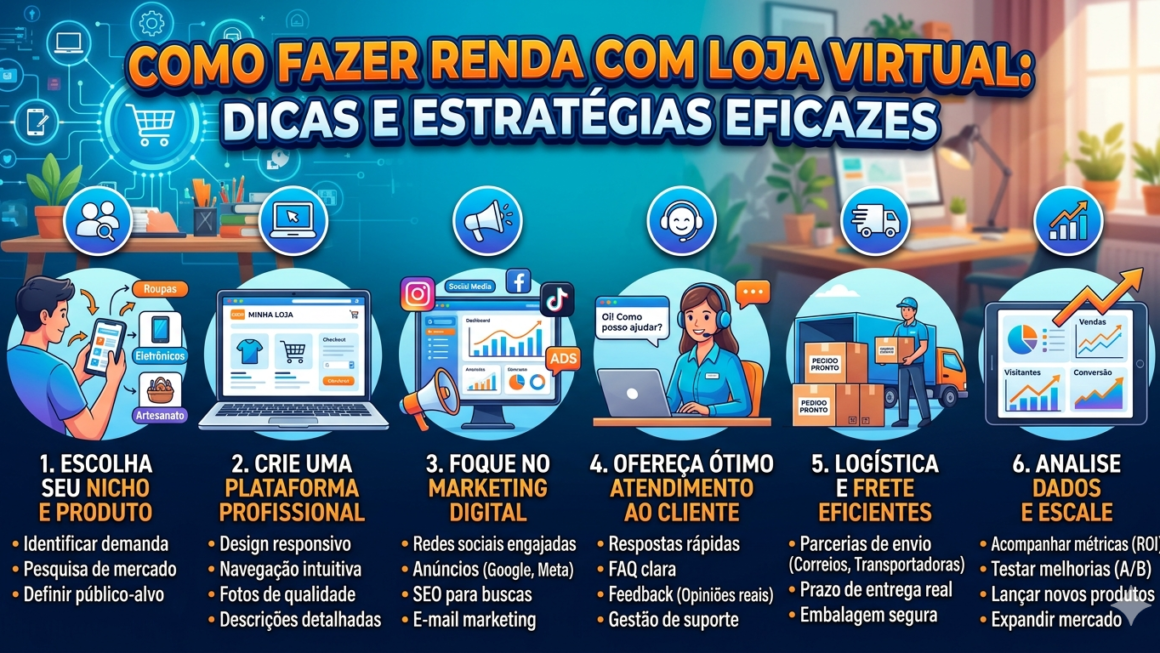 Como Fazer Renda com Loja Virtual: Dicas e Estratégias Eficazes